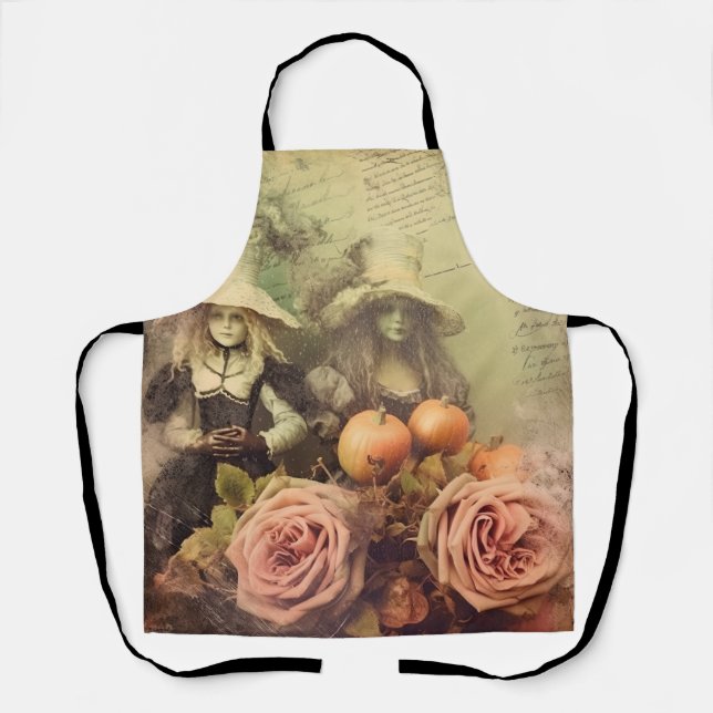 Tablier Sorciellerie Halloween Vintage (Recto)