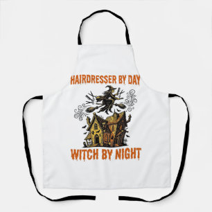 Tablier Sorcière Coiffeuse Halloween Vintage Chemise de Sa