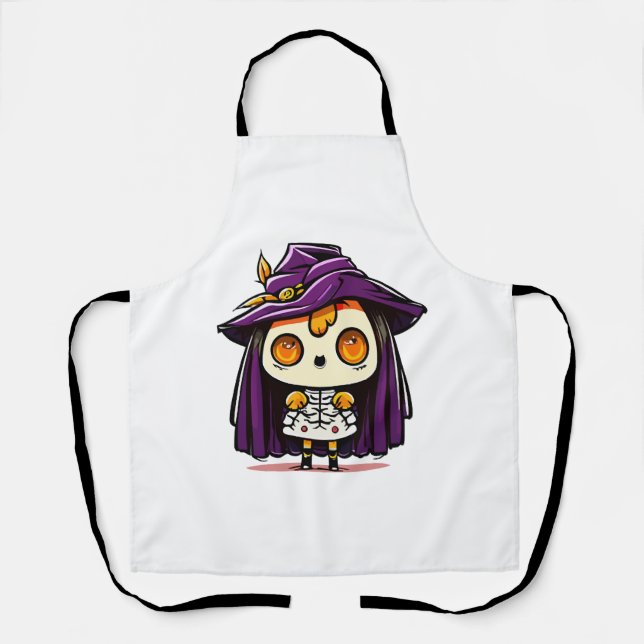 Tablier Sorcière d'Halloween (Recto)