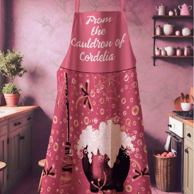 Tablier Sorcières Cauldron Pink Apron (Créateur téléchargé)