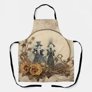 Tablier Sorcières gothiques vintage Parchemin d'automne