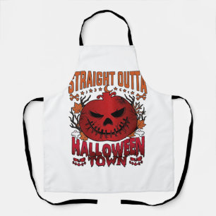 Tablier Sortis d'Halloween Town Fantômes de citrouille rou