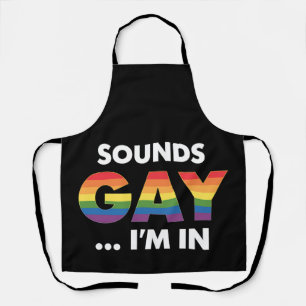 Tablier Sounds Gay Je suis Rainbow LGBTQ Pride