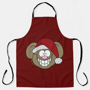 Tablier Souris père Noël