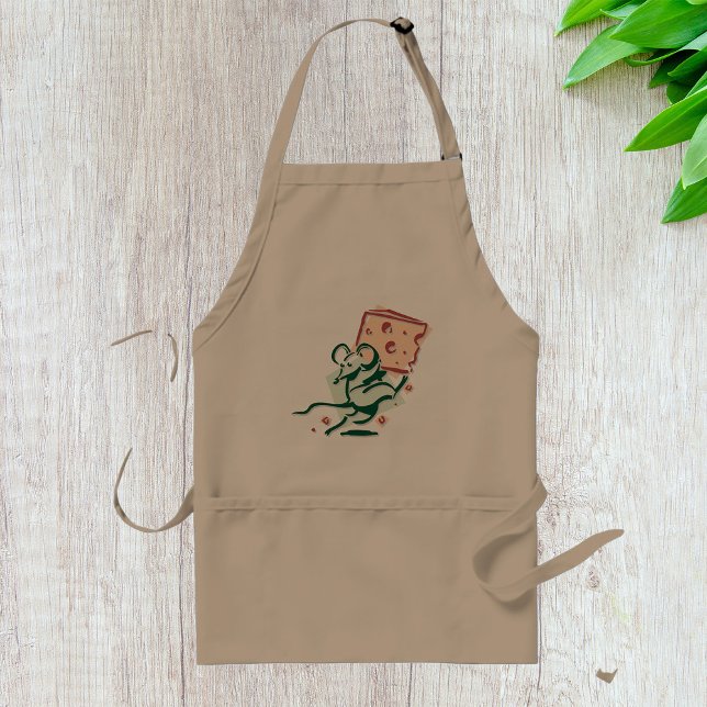 Tablier Souris volant du fromage drôle et mignon rongeur (Créateur téléchargé)
