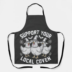 Tablier Soutenez votre Coven Roster local Halloween Éffray