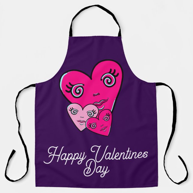 Tablier Soyez mon Valentin (Recto)