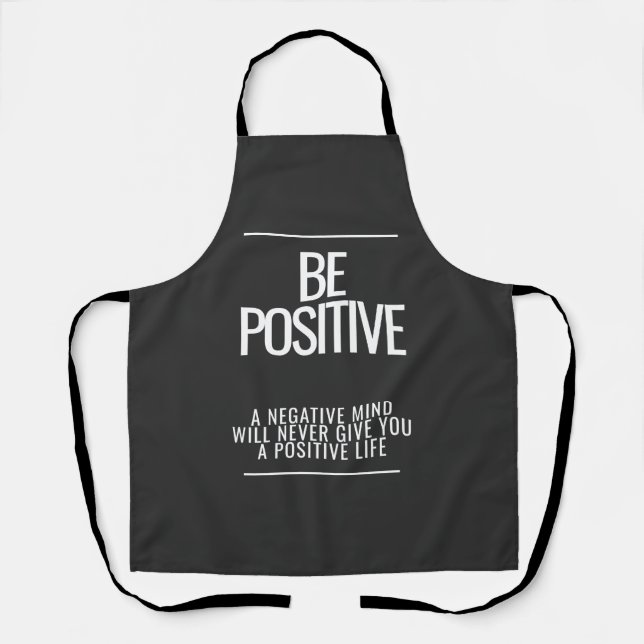 Tablier Soyez positif (Recto)