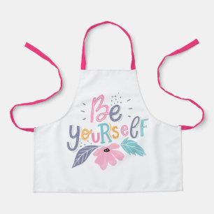 Tablier Soyez vous-même Fleurs Pastel
