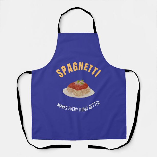 Tablier Spaghetti rend tout mieux (Recto)