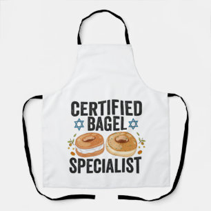 Tablier Spécialiste du bagel certifié Funny Jewish Hanoukk