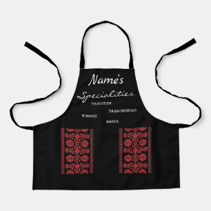 Tablier Spécialité Enfants Red Tatreez Apron
