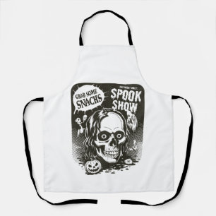 Tablier Spectacle effrayant d'Halloween vintage