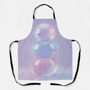Tablier Sphères empilées pastel iridescent rêveur 