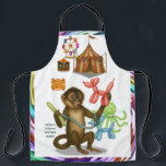 Tablier Spike's balloon monkey magic<br><div class="desc">Spike rarely sits still, unless he’s twisting balloons into incredible creations. With nimble little fingers and boundless imagination, he crafts whimsical balloon animals faster than you can blink. His cheerful chatter and playful nature make him a favourite among circus visitors of every age. You can find lots of other Dingaling...</div>