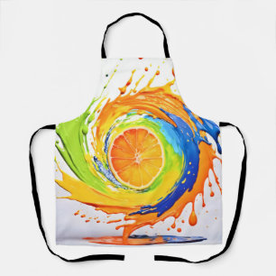 Tablier Splash Citrus de la conception des couleurs