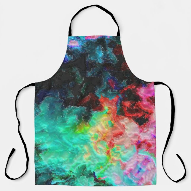 Tablier Splash couleur : Aquarelle Abstraite (Recto)