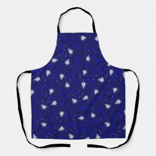 Tablier Splat motif adolescent bleu et blanc amusant