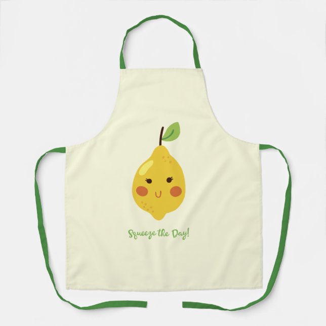 Tablier Squeeze Day Punny Lemon (Recto)