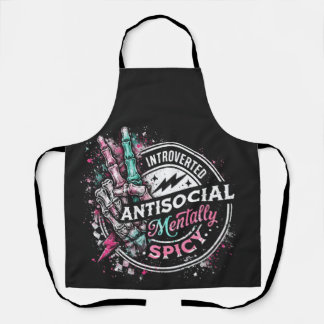 Tablier Squelette Mentalement Épicé Antisocial Introverti 