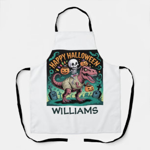 Tablier Squelette sur Mummy T-Rex - Éffrayant Dino Rider