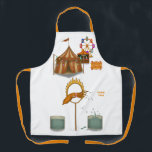 Tablier Squirty squid<br><div class="desc">Whether he’s performing graceful inky squirts over the audience (from a safe distance!) or orchestrating aquatic illusions, Squirty brings refreshing fun to the ring. Playful, energetic, and a little cheeky, he’s the circus’s splash-happy entertainer. Squirty squid's finale involves jumping through a flaming hoop! You can find lots of other Dingaling...</div>