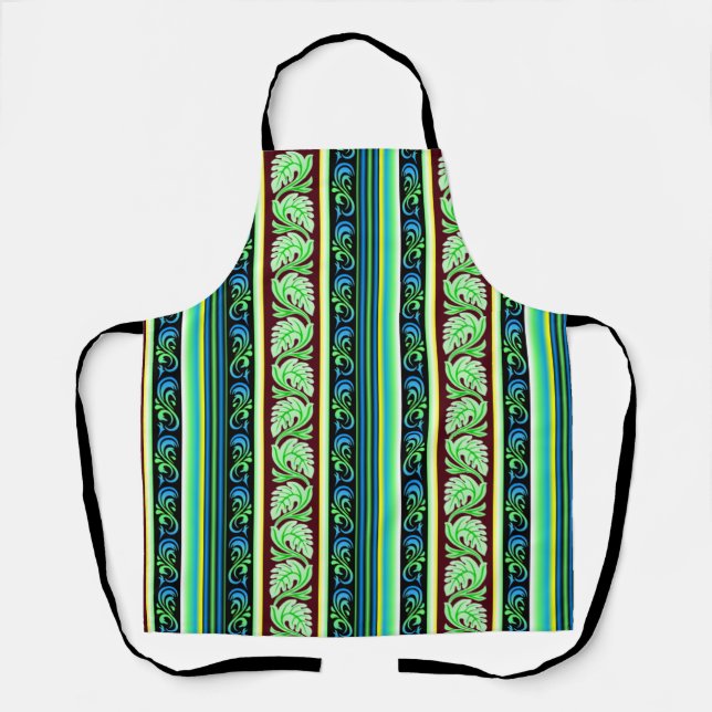 Tablier Sri Lanka Liyawel (motif feuille) (Recto)