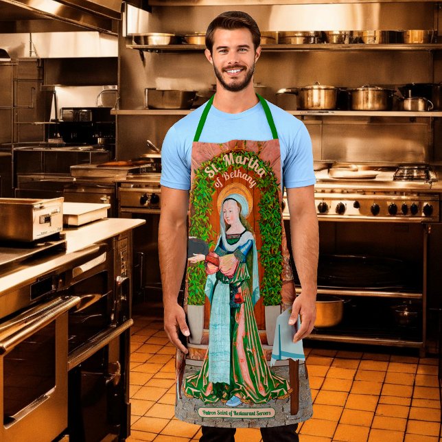 Tablier St. Martha de Béthanie dans sa cuisine (Créateur téléchargé)