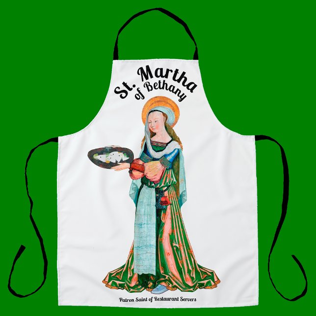 Tablier St. Martha de Béthanie dans sa cuisine (plat) (Créateur téléchargé)