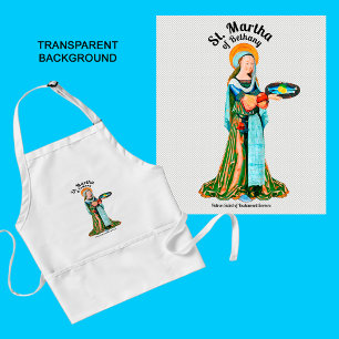 Tablier St. Martha de Béthanie dans sa cuisine (plat)