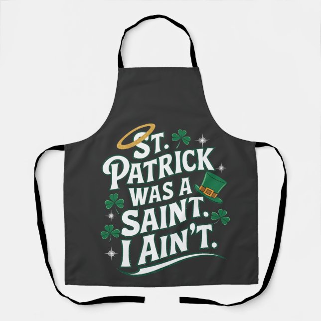 Tablier St. Patrick était un Saint, je n'ai pas drôle (Recto)