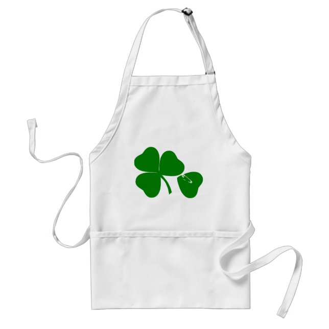 Tablier St Patrick's Day - Obtenez Lucky 3 + 1 feuilles =  (Devant)