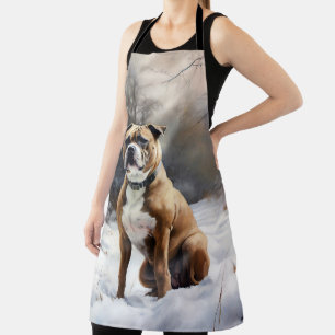 Tablier Staffordshire Bull Terrier Laisser neiger Noël