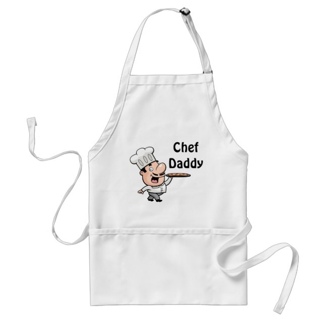 Tablier standard avec Chef et Citation "Chef Papa" (Devant)