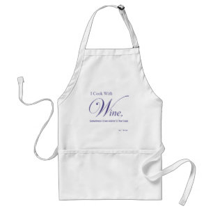 Tablier standard « Je cuisine avec du vin »