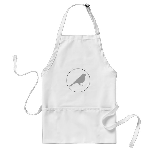 Tablier standard pour oiseaux gris (Devant)