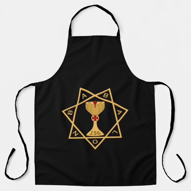 Tablier Star of Babalon Apron avec logo or (Recto)