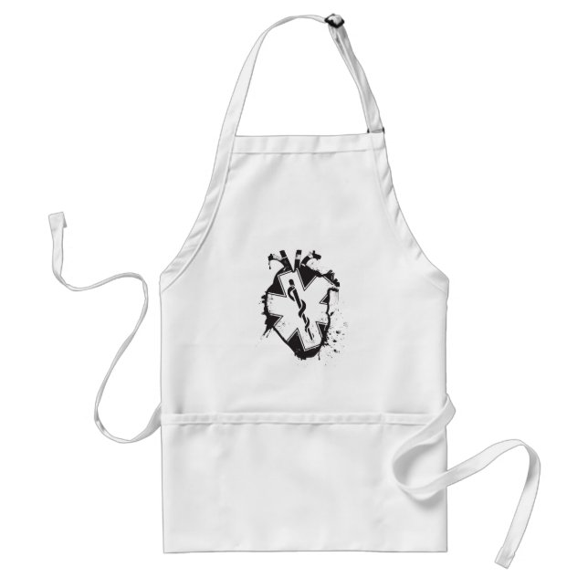 Tablier star of life anatomical heart (Devant)
