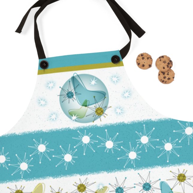 Tablier Starburst moderne du milieu du siècle Apron Unisex (Créateur téléchargé)