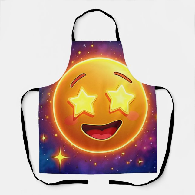 Tablier Starry Eyed Emoji Joy (Recto)