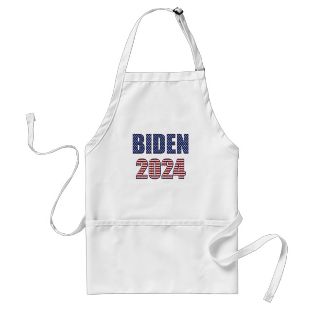 Tablier Stars and Stripes Typographie Biden 2024 (Devant)