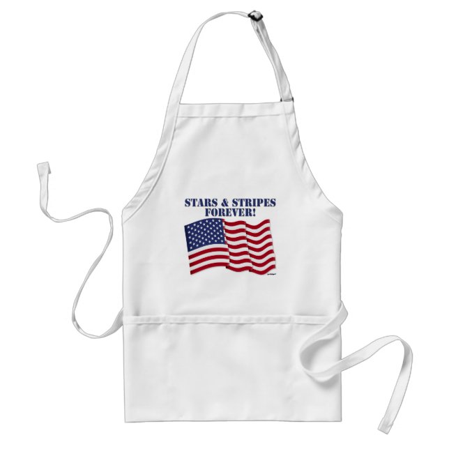 TABLIER STARS & STRIPES POUR TOUJOURS ! (Devant)