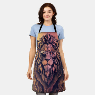 Tablier Steampunk Couleur Gradient Lion Rustique