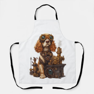 Tablier Steampunk Spaniel � Inventeur de chiens victorien