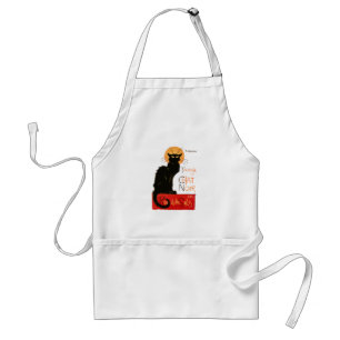 Tablier Steinlen Art nouveau Chat noir français Art