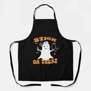 Tablier Stick ou Treat Nurse Funny Halloween Costume Essen