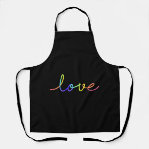 Tablier Sticker d'amour à main colorée