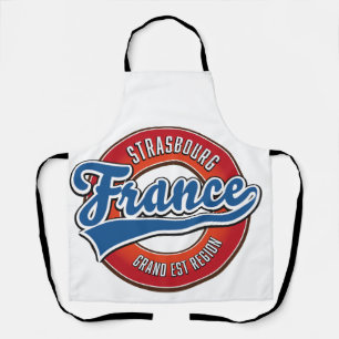 Tablier Strasbourg région Grand Est France logo Rétro 