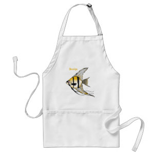 Tablier Striped angelfish cartoon