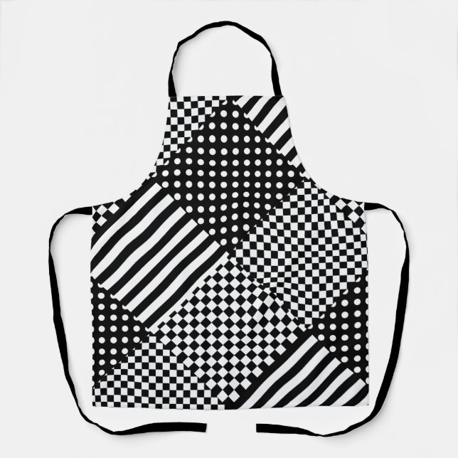 Tablier Stripes Check Harlequin Pois Conception mixte (Recto)